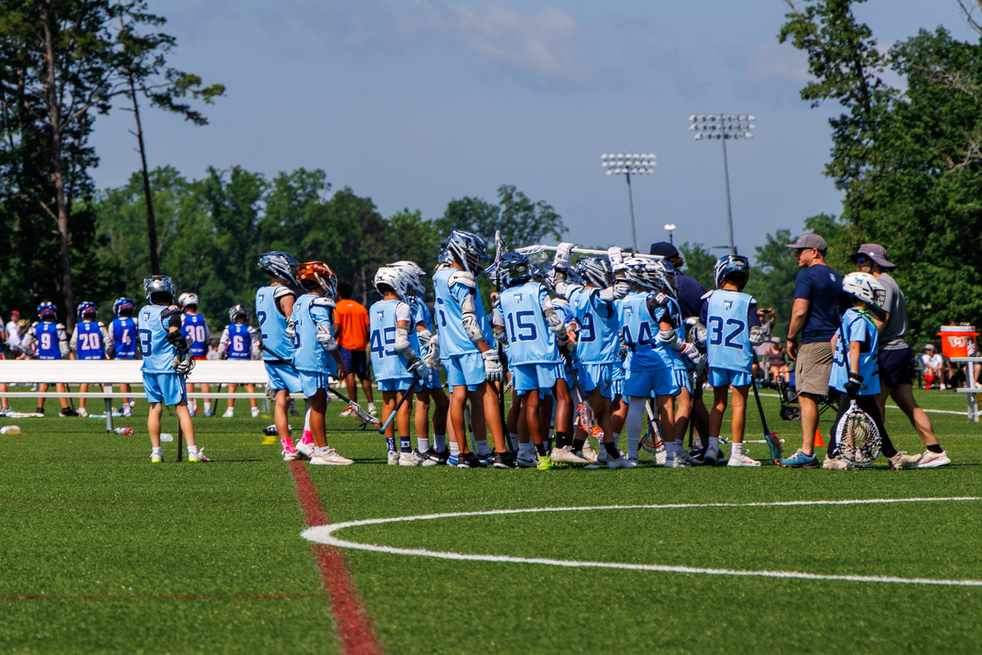 Battle LC team huddle